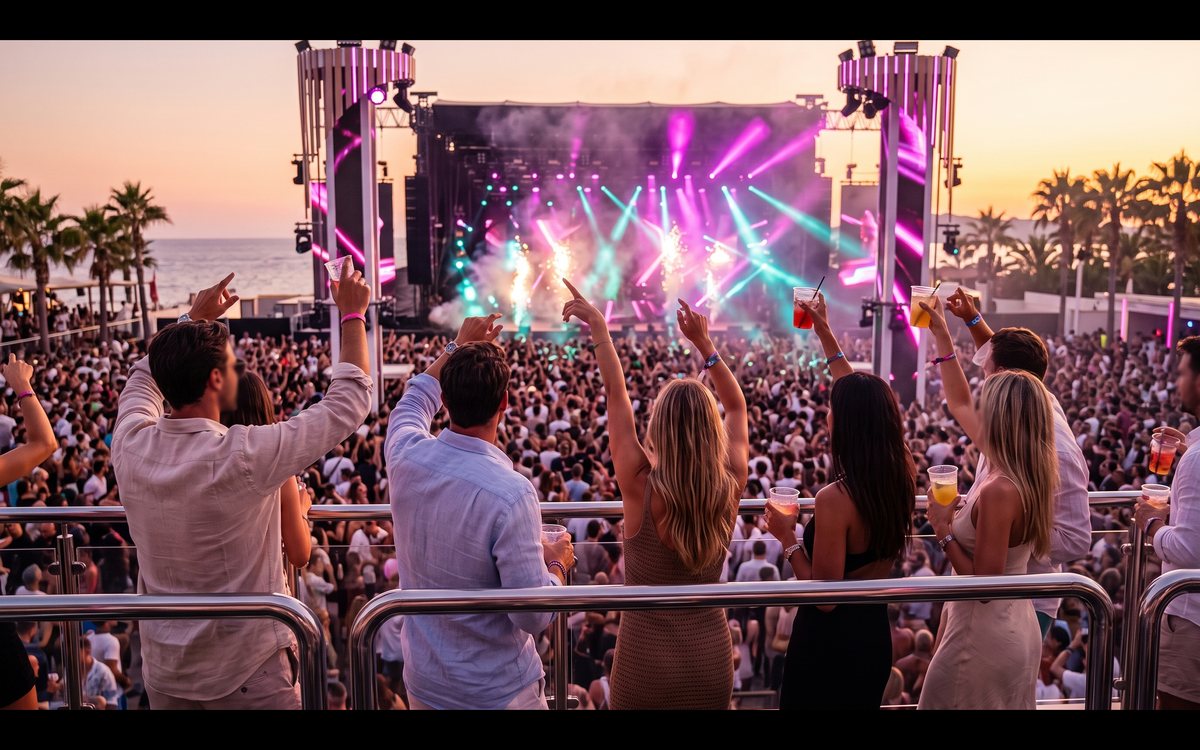 VIP standing area